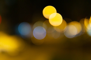 lens light bokeh effects on black background