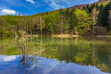 Boyana Lake on the hills, Sofia, Bulgaria.