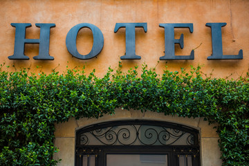 Hotel sign