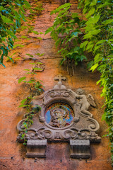 Beautiful and pitoresque street view in Rome, Trastevere district.