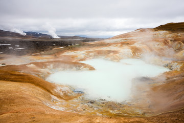 Sulphur Spring In Iceland