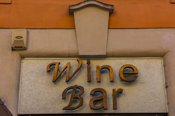 Wine bar sign