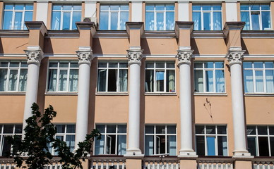 Obraz premium Facade of an old building