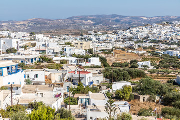 Houses, church and buildings in Plaka village