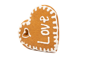 heart cookies isolated