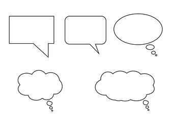 speech bubble vector set. eps 8