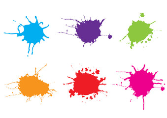 Vector color paint splatter background,Vector illustration design.