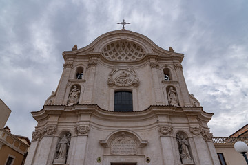Fototapeta na wymiar L'Aquila, Abruzzo. Church of Santa Maria del Suffragio, also known as the Church of the Holy Souls.