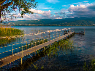 a photo frame from lake sapanca