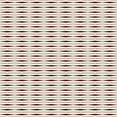 Outline horizontal lines abstract background. Rhombuses and stripes motif. Seamless pattern with geometric ornament