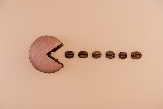 Macaroon Pac Man Creative Food Photography