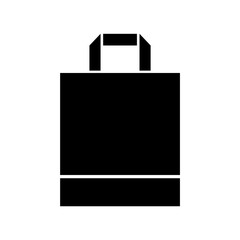 Shopping bag icon, logo isolated on white background