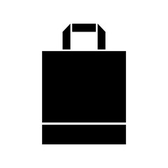 Shopping bag icon, logo isolated on white background