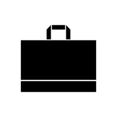 Shopping bag icon, logo isolated on white background