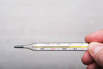 measured the temperature and look at the thermometer
