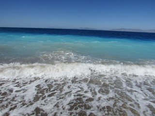 Волны на Эгейском море на Родосе