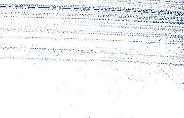 Grunge texture. Distress indigo rough trace. Elega