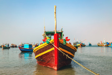Obraz premium Vietnamese fishing boats Vietnam