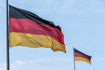German national flag. Federal Republic of Germany, DE