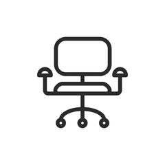 Office Chair Icon Vector Illustration