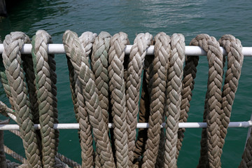 Marine cable close-up