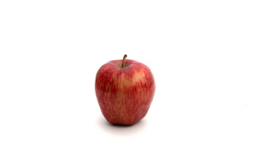red apple in isolated white background 