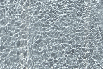 Obraz premium Blurred abstract gray background. Texture of reflection of sun rays in water. Gray toning. Horizontal, close-up, top view. Design concept.