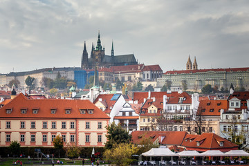 Naklejka na ściany i meble Prague main attractions