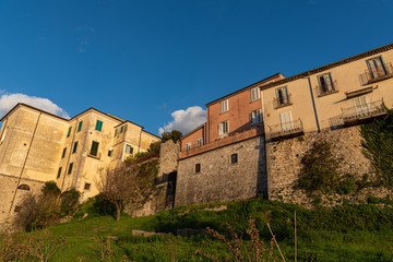 Glimpses of the historic center of Isernia, capital of the homonymous province of Molise, a...