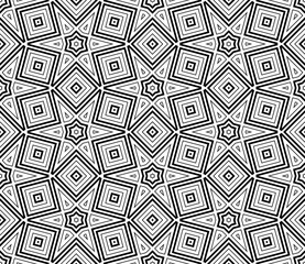 Abstract thin line seamless pattern. Linear ornamental geometric background. Wrapping paper. Vector illustration.            