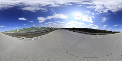 Highway in Construction 360 Panorama