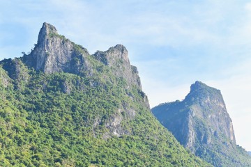 Limestone Mountains at Khao Sam Roi Yot National Park