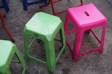 The color of the old chair