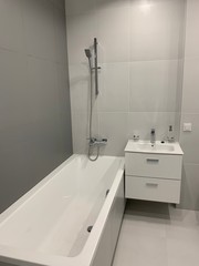 interior of modern bathroom