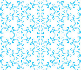 Abstract thin line seamless pattern. Linear ornamental geometric background. Wrapping paper. Vector illustration.             