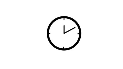  Flat design modern of analog clock ico