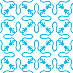 Abstract thin line seamless pattern. Linear ornamental geometric background. Wrapping paper. Vector illustration.             