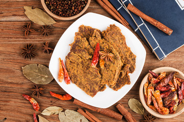 Spiced beef jerky, spicy beef