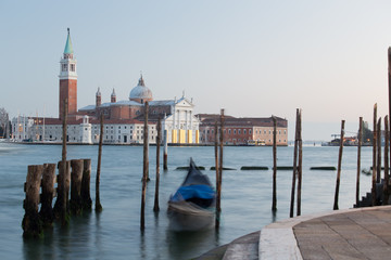 Gondolas in Saint Mark Square