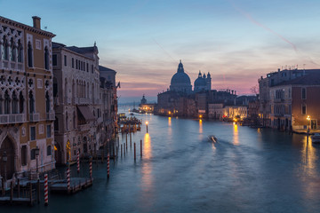 Naklejka premium Widok na Canal Grande w nocy