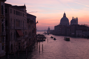 Obraz premium Grand Canal view at night