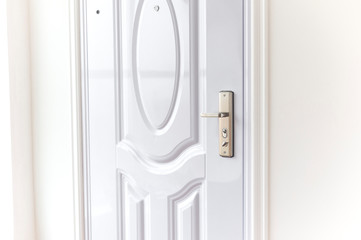 white aluminium house door entrance.