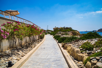 Path through Tigne Point, Sliema. Malta