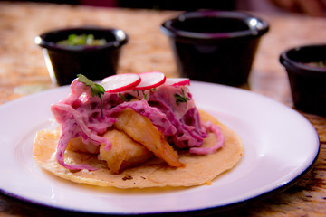 tacos de pescado tipo la paz