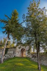 Obraz premium Collato Italy: the entrance of the castle