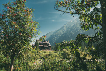 Tatra National Park, Poland. Small Mountains Lake Zabie Oko Or Ma e Morskie Oko In Summer Morning. Five Lakes Valley. Beautiful Scenic View. European Nature