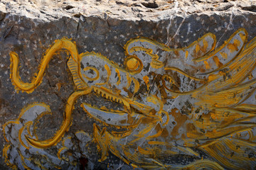 Rock carving craftwork