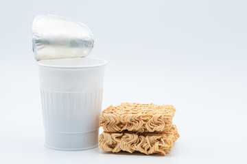 Instant noodle with plastic cup