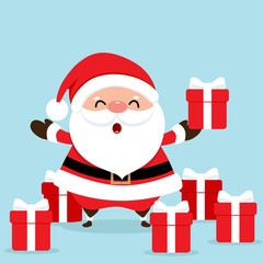 Christmas Greeting Card with Christmas tree, vector illustration