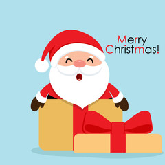 Christmas Greeting Card with Christmas tree, vector illustration